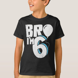 T-shirt Frère, j'ai 6 ans - Anniversaire de six ans