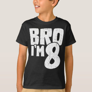 T-shirt Frère, j'ai 8 ans, cadeau d'anniversaire