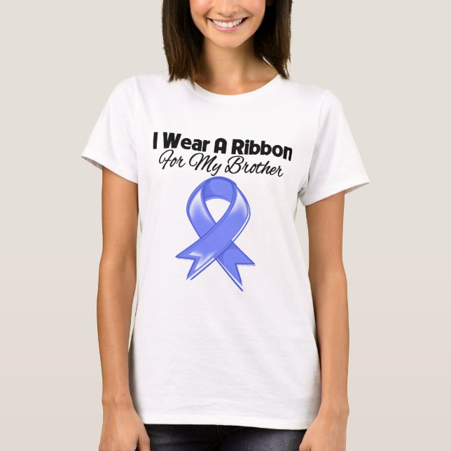T-shirt Frère - je porte le ruban de bigorneau (Devant)