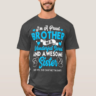 T-shirt Frère Jeune De Soeur