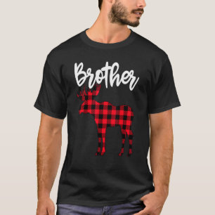 T-shirt Frère Moose Buffalo Red Plaid Pajama de Noël F
