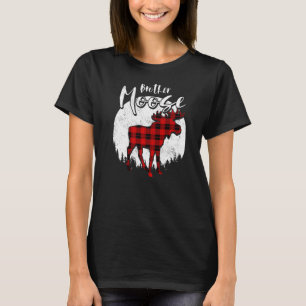 T-shirt Frère Moose Red Plaid Buffalo Famille Correspondan