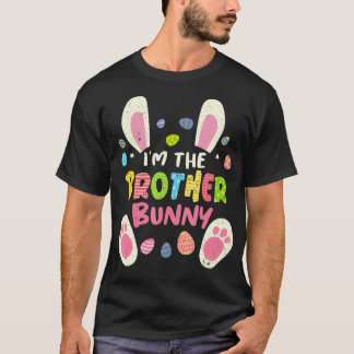 T-shirt Frère Pâques jumelé Famille Fête Bunny Face Co