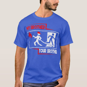 T-shirt Frère pompier Fière Fière Firété Secours
