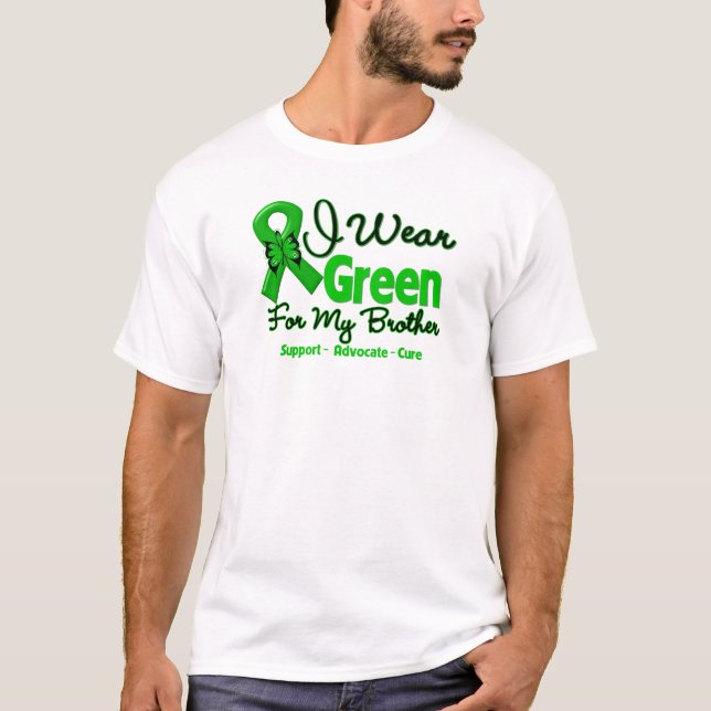 T-shirt Frère - ruban vert de conscience (Devant)