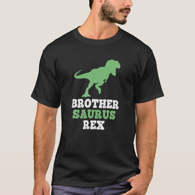 T-shirt Frère-Saurus Rex Drôle Frères Dinosaur BrotherSaur (Devant)