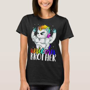 T-shirt Frère Unicorne Soeur à Big Bro Brothercorn Chri