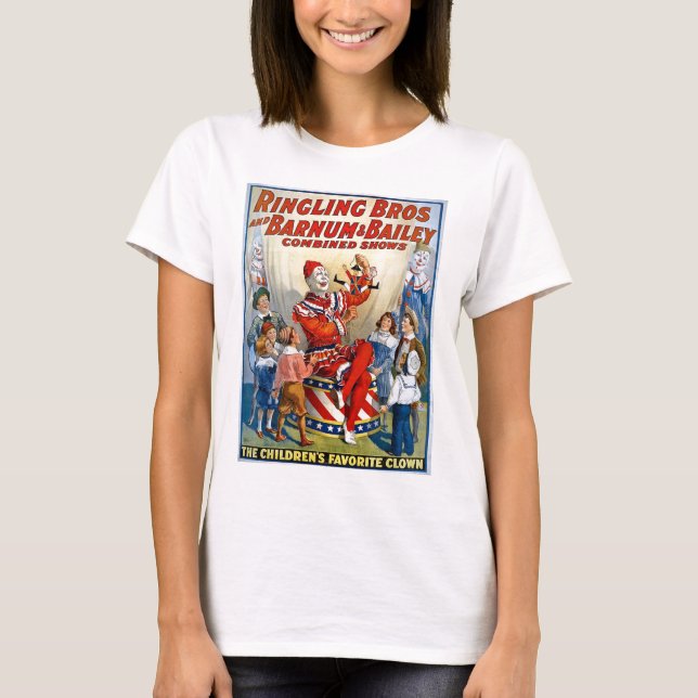 T-shirt Frères de Ringling et Barnum et clown de cru de (Devant)