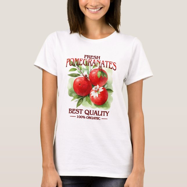 T-shirt Fresh Pomegranates - Best Quality (Devant)