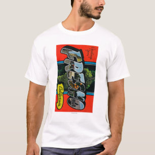 T-shirt Fresno, la Californie - grandes scènes de lettre