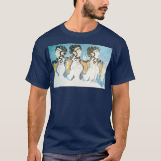 T-shirt Fresque montrant trois femmes du palais de Knossos