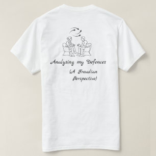 T-shirt Freud analysant mes défenses santé mentale