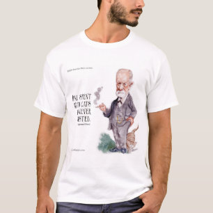 T-shirt Freud & Citation sur les chats