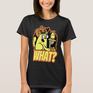 T-shirt friandises de chat d'Halloween