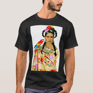 T-shirt Frida avec châle coloré et T-Shi classique de perr