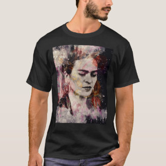 T-shirt FRIDA KAHLO Mexicaine Portrait féministe peinture 