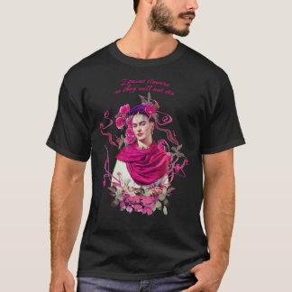 T-shirt FRIDA KAHLO Mexicaine Portrait féministe peinture 