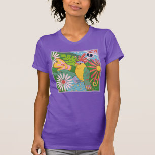 T-shirt Frida Kahlo Parrot Graphic