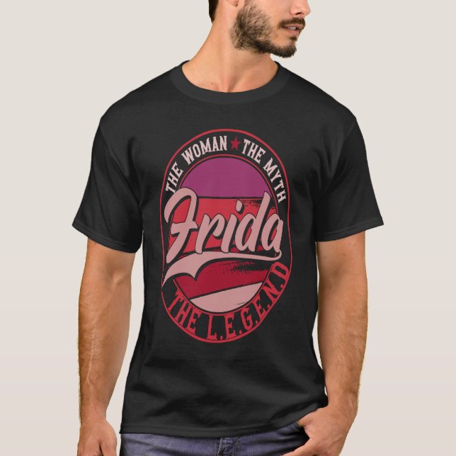 T-shirt Frida la Dame du Mythe de la Légende (Devant)