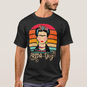 T-shirt Frida-Yay Frida Floral Vintage Design