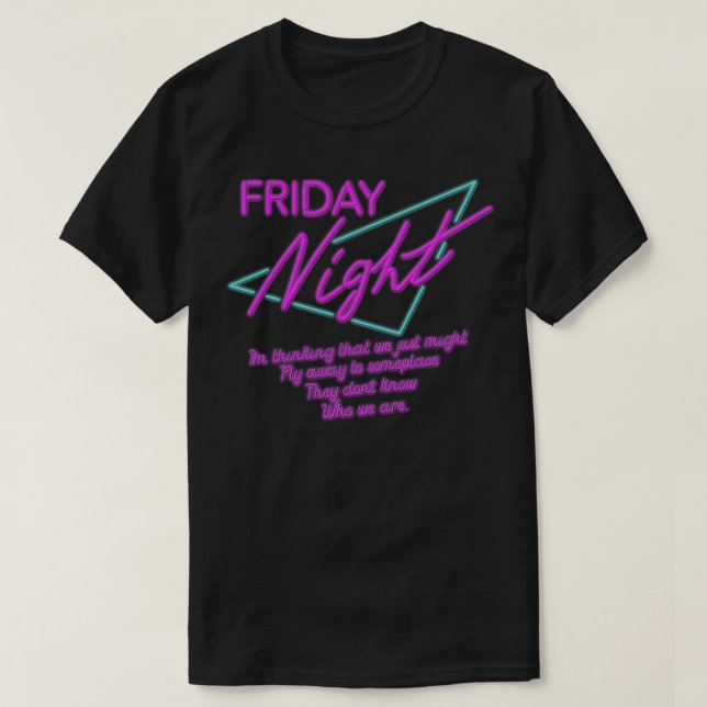 T-shirt Friday night (Design devant)