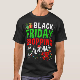 T-shirt Friday Shopping Crew Christmas Lights Black Shoppi