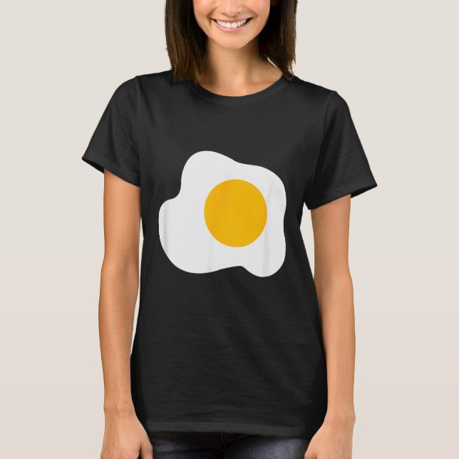 T-shirt Fried Egg Graphic Funny Breakfast Eggs Lover  (Devant)