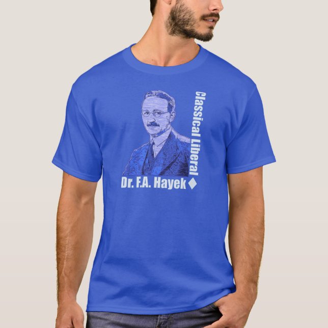 T-shirt Friedrich August von Hayek (Devant)