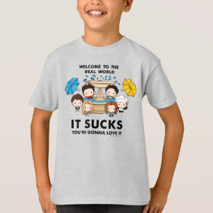 T-shirt FRIENDS™ Bienvenue dans le monde réel Chibi