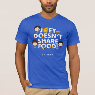 T-shirt FRIENDS™ Joey ne partage pas la nourriture Chibi
