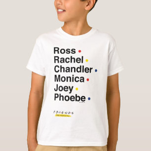 T-shirt FRIENDS™   Noms des personnages 2