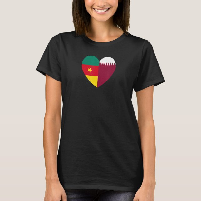 T-shirt Friendship Forever Qatar and Cameroon (Devant)