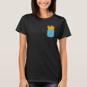T-shirt Fries Lover Foodie Fast Food Cute Potatée Poche Fr