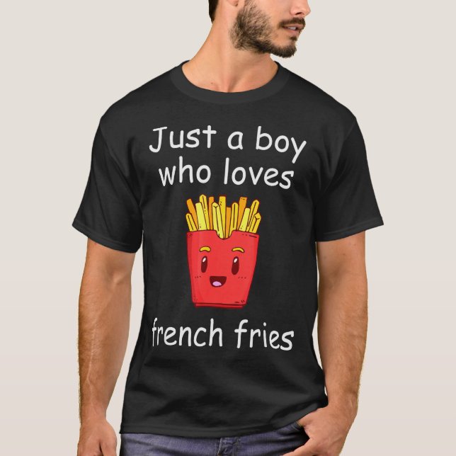 T-shirt Fries Shirt Funny French Fries Lover Cool French F (Devant)