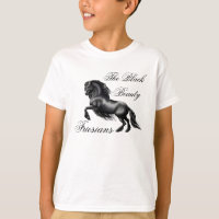 Friesians, lettre noire