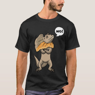 T-shirt Frill de dragon frisé têtu Caché Lizard Reptil