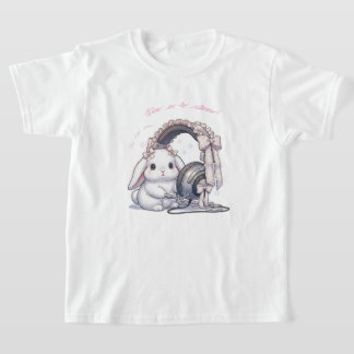 T-shirt Frilly Headphone Bunny - Lovely Music Lover Kawaii
