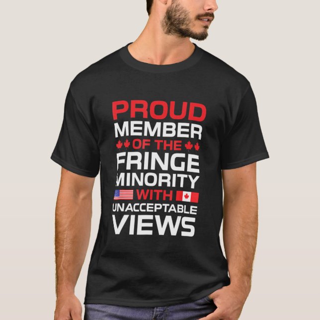T-shirt Fringe Minority Membre Fier Trucker Pour Freedom C (Devant)