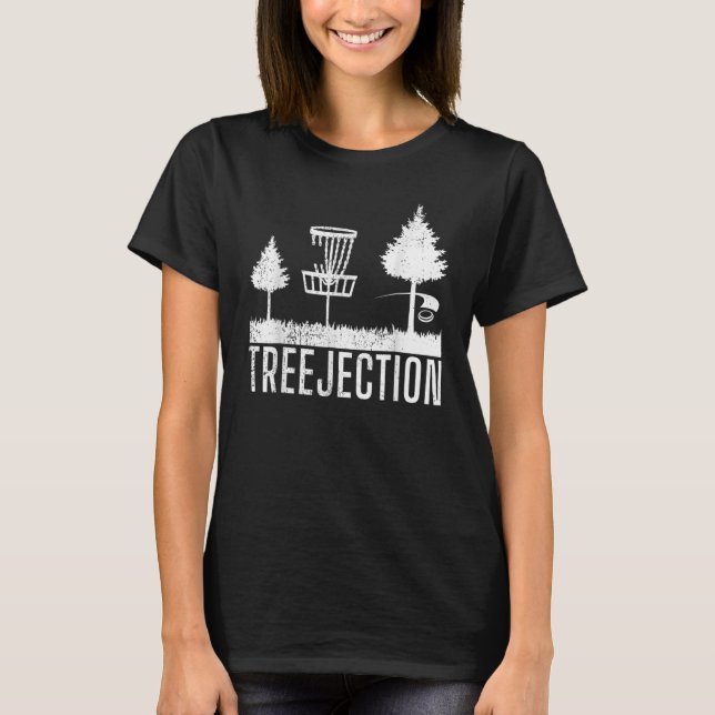 T-shirt Frisbee Golf Treejection Disque Golf (Devant)