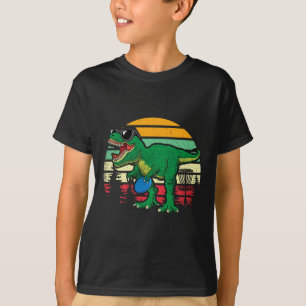T-shirt Frisbees Dino Mignon T Rex Dinosaure Enfants Garço