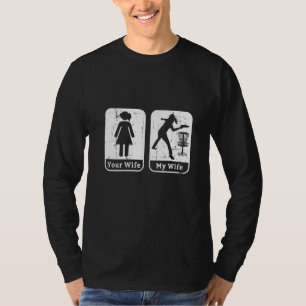 T-shirt Frisbees maris amusant Disque Femme Disque Golf