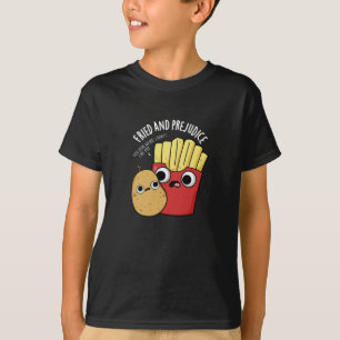 T-shirt Frit Et Préjudice Funy Fries Pun Dark BG