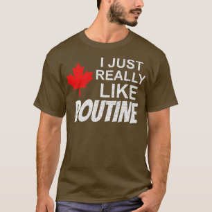 T-shirt Frites de Poutine Frites canadiennes amateurs de f