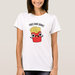 T-shirt Frites Et Brille Blagues Nourriture Drôle