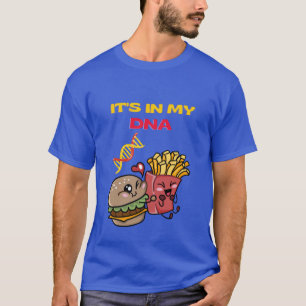 T-shirt frites et hamburger - C'est dans mon ADN