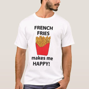 T-shirt Frites Me Rends Heureux Frites