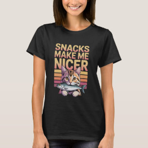 T-shirt Fritures Drôles Me Rendent Chat Animal Plus Gentil