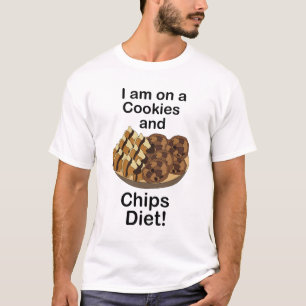 T-shirt Fritures Je suis sur un régime de biscuits et de c