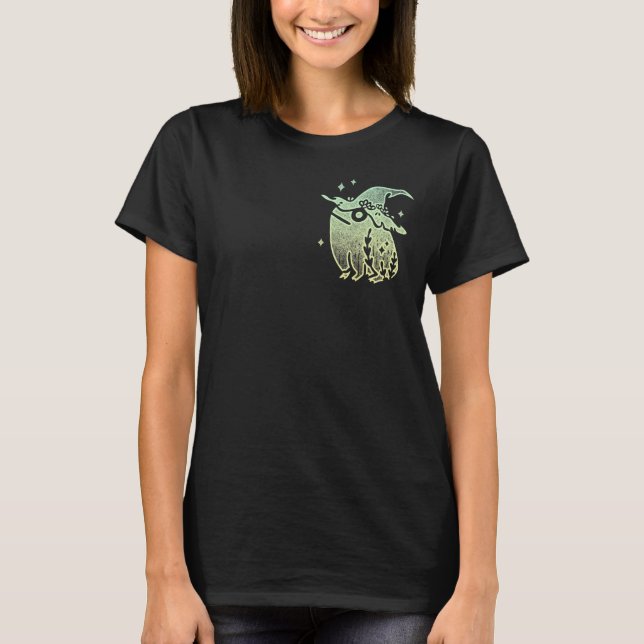 T-shirt Frog Amphibien de la sorcière mystique de crapaud (Devant)