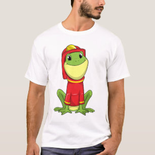 T-shirt Frog as Firefighter avec Helmet